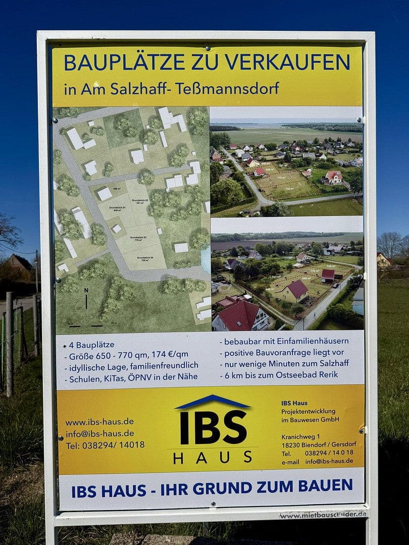 Predaj pozemku 573 m², Zum Haff, Am Salzhaff, Meklenbursko-Predpomoransko Predaj pozemku 573 m², Zum Haff, Am Salzhaff, Meklenbursko-Predpomoransko