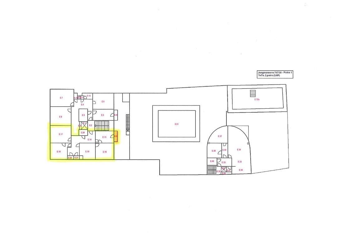Prenájom bytu 3-izbový 135 m², Jungmannova, Praha, Praha Prenájom bytu 3-izbový 135 m², Jungmannova, Praha, Praha