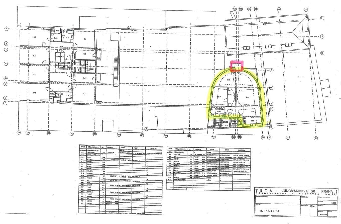Prenájom bytu 3-izbový 130 m², Jungmannova, Praha, Praha Prenájom bytu 3-izbový 130 m², Jungmannova, Praha, Praha
