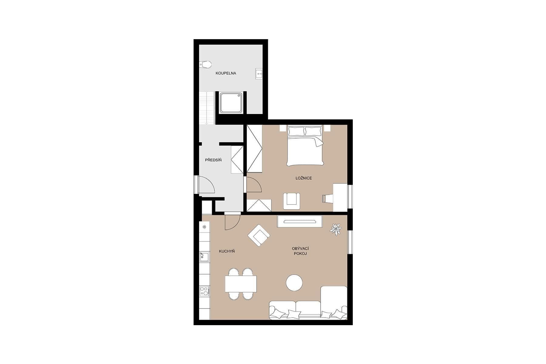 Predaj bytu 2-izbový 65 m², Janov nad Nisou, Liberecký kraj Predaj bytu 2-izbový 65 m², Janov nad Nisou, Liberecký kraj