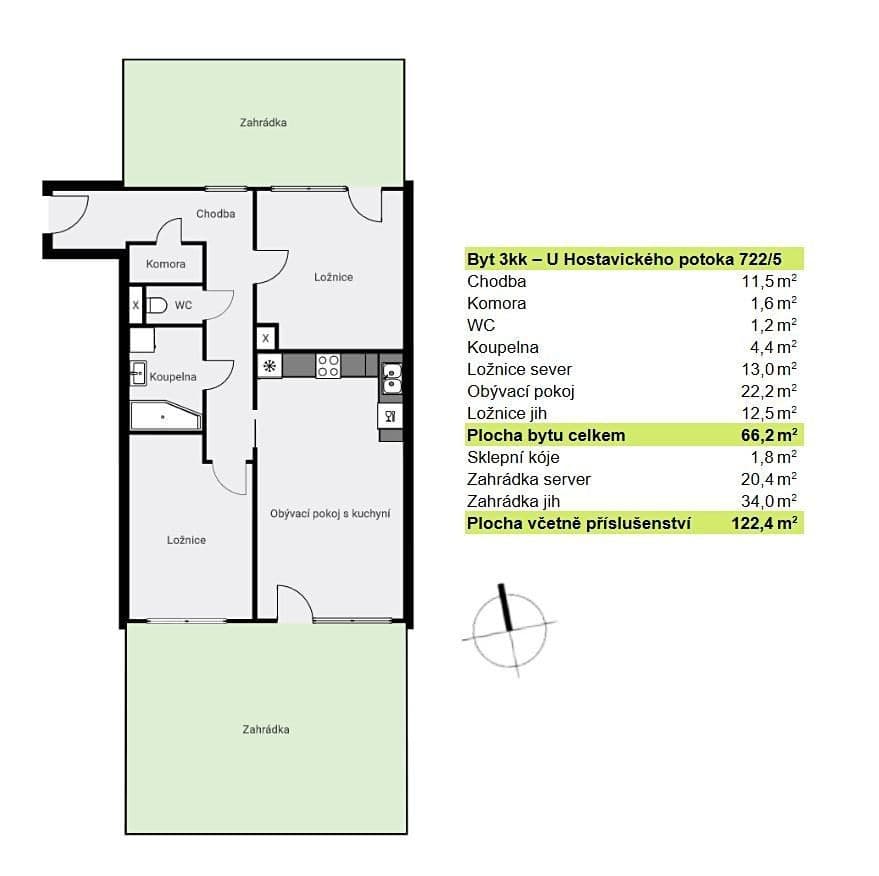 Predaj bytu 3-izbový 122 m², U Hostavického potoka, Praha, Praha Predaj bytu 3-izbový 122 m², U Hostavického potoka, Praha, Praha