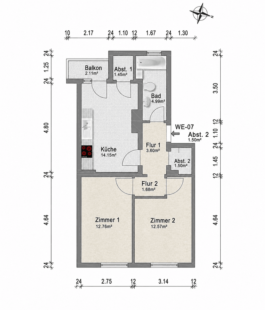 Predaj bytu 2-izbový 55 m², Düsseldorf, Severné Porýnie - Westfálsko Predaj bytu 2-izbový 55 m², Düsseldorf, Severné Porýnie - Westfálsko