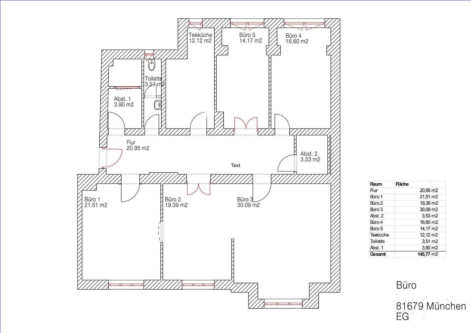 Prenájom kancelárie 146 m², Rauchstraße 1, München, Bavorsko Prenájom kancelárie 146 m², Rauchstraße 1, München, Bavorsko