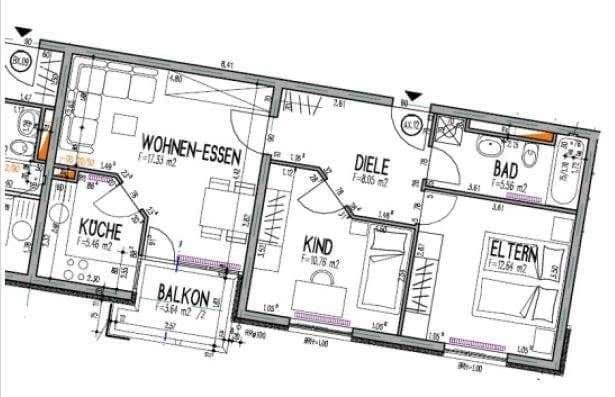 Prenájom bytu 3-izbový 63 m², Stuttgart, Bádensko-Wurttembersko Prenájom bytu 3-izbový 63 m², Stuttgart, Bádensko-Wurttembersko