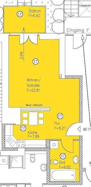 Predaj bytu 1-izbový 50 m², Nachtweide 42b, Magdeburg, Sasko-Anhaltsko Predaj bytu 1-izbový 50 m², Nachtweide 42b, Magdeburg, Sasko-Anhaltsko
