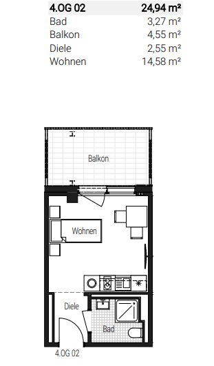 Prenájom bytu 1-izbový 25 m², Steinbühler Straße 4-6, Nürnberg, Bavorsko Prenájom bytu 1-izbový 25 m², Steinbühler Straße 4-6, Nürnberg, Bavorsko