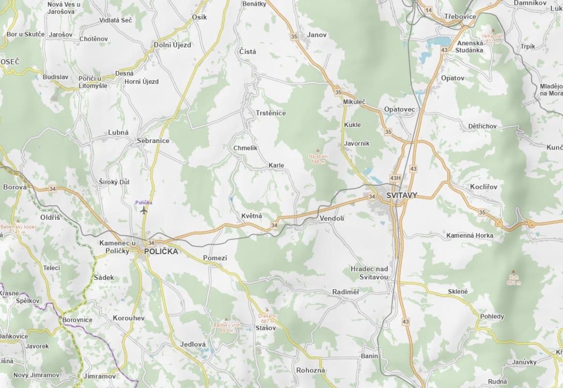 Predaj pozemku 15.833 m², Květná, Pardubický kraj Predaj pozemku 15.833 m², Květná, Pardubický kraj