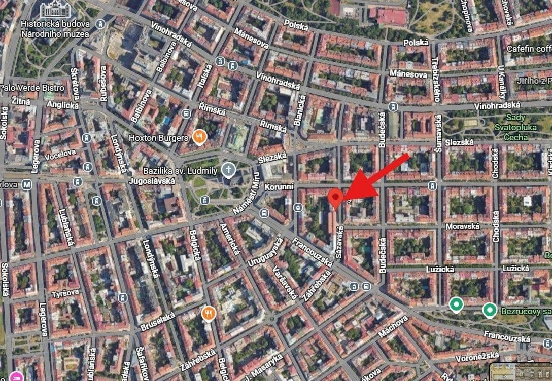Prenájom garáže 12 m², Sázavská, Praha, Praha Prenájom garáže 12 m², Sázavská, Praha, Praha