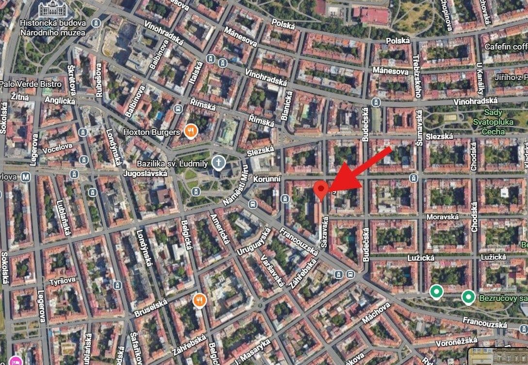 Prenájom garáže 12 m², Sázavská, Praha, Praha Prenájom garáže 12 m², Sázavská, Praha, Praha