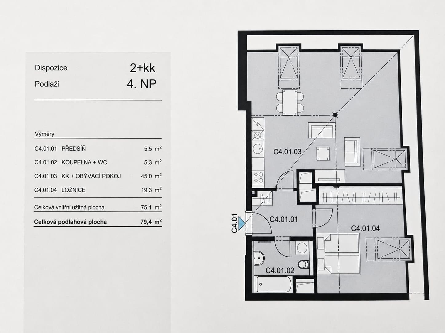 Prenájom bytu 2-izbový 79 m², Cihlářská, Hostivice, Středočeský kraj Prenájom bytu 2-izbový 79 m², Cihlářská, Hostivice, Středočeský kraj