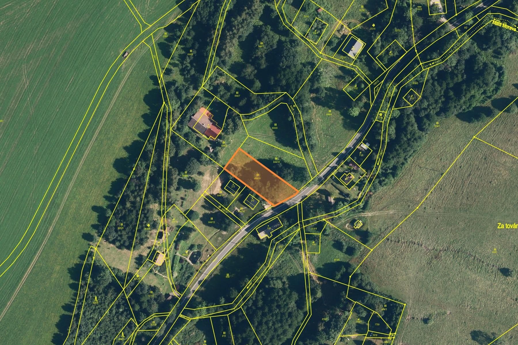 Predaj pozemku 1.299 m², Malá Morava, Olomoucký kraj Predaj pozemku 1.299 m², Malá Morava, Olomoucký kraj