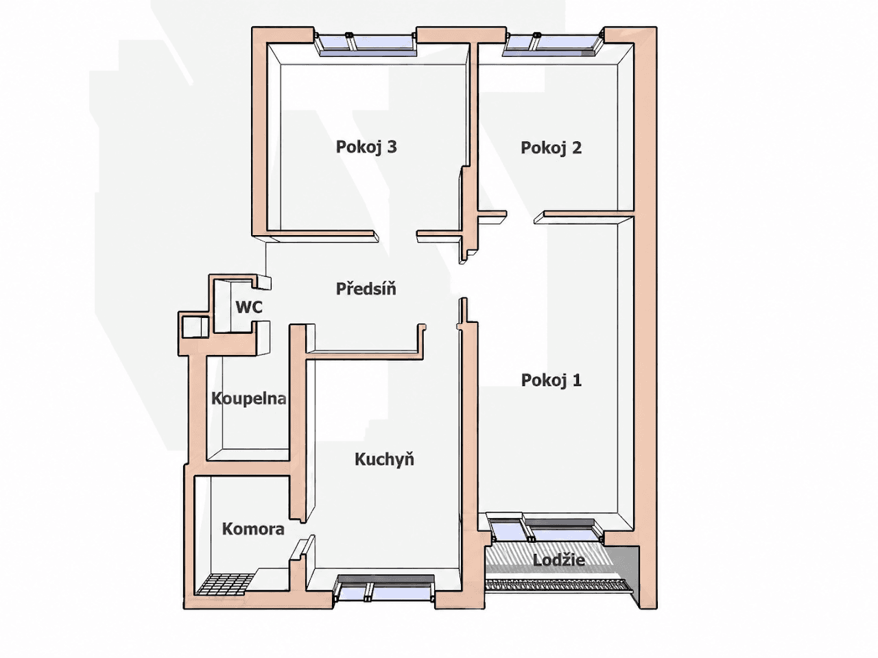 Prenájom bytu 3-izbový 82 m², Stachy, Jihočeský kraj Prenájom bytu 3-izbový 82 m², Stachy, Jihočeský kraj