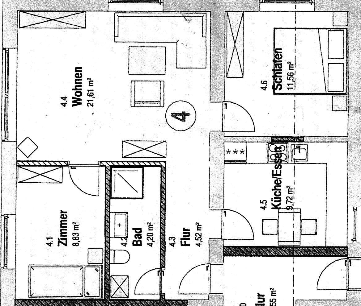 Prenájom bytu 3-izbový 60 m², Frankenheimerstraße 33, Schillingsfürst, Bavorsko Prenájom bytu 3-izbový 60 m², Frankenheimerstraße 33, Schillingsfürst, Bavorsko