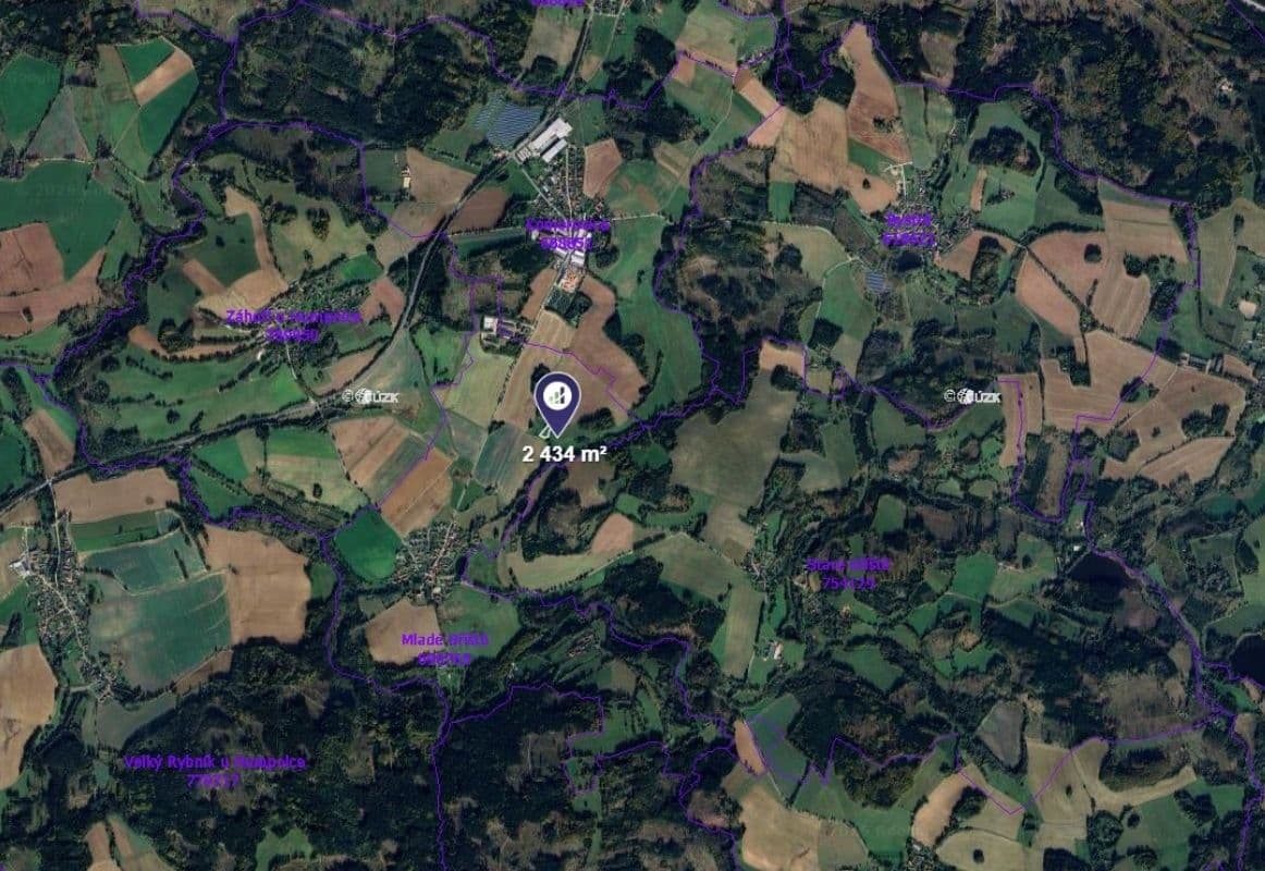 Predaj pozemku 487 m², Mladé Bříště, Kraj Vysočina Predaj pozemku 487 m², Mladé Bříště, Kraj Vysočina