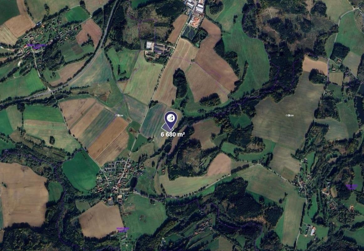 Predaj pozemku 1.336 m², Mladé Bříště, Kraj Vysočina Predaj pozemku 1.336 m², Mladé Bříště, Kraj Vysočina