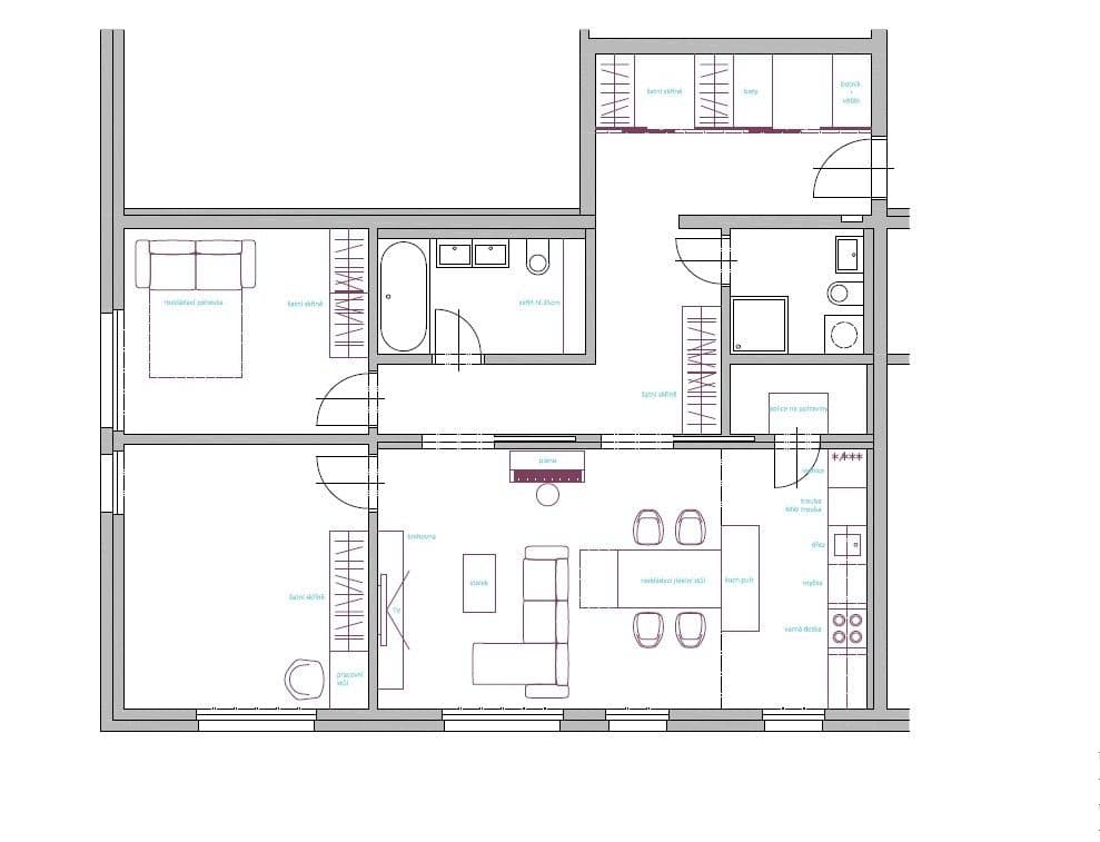 Predaj bytu 3-izbový 97 m², Nesvadbova, Praha, Praha Predaj bytu 3-izbový 97 m², Nesvadbova, Praha, Praha