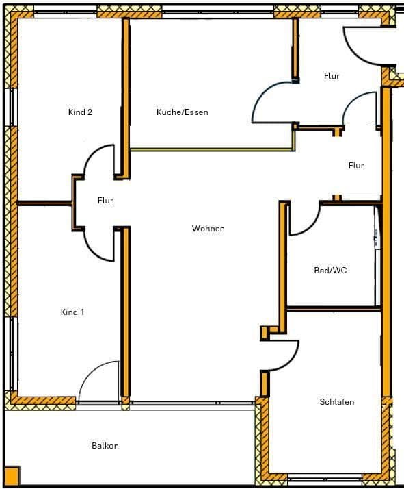 Prenájom bytu 4-izbový 108 m², Horb am Neckar, Bádensko-Wurttembersko Prenájom bytu 4-izbový 108 m², Horb am Neckar, Bádensko-Wurttembersko