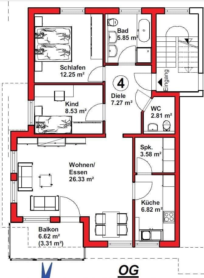 Prenájom bytu 3-izbový 76 m², Riedstraße 48, Althengstett, Bádensko-Wurttembersko Prenájom bytu 3-izbový 76 m², Riedstraße 48, Althengstett, Bádensko-Wurttembersko