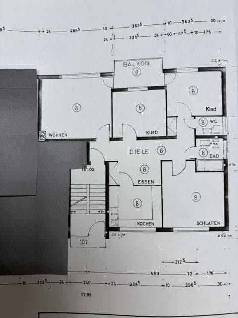 Prenájom bytu 4-izbový 90 m², Lützowstr. 107, Hagen, Severné Porýnie - Westfálsko Prenájom bytu 4-izbový 90 m², Lützowstr. 107, Hagen, Severné Porýnie - Westfálsko