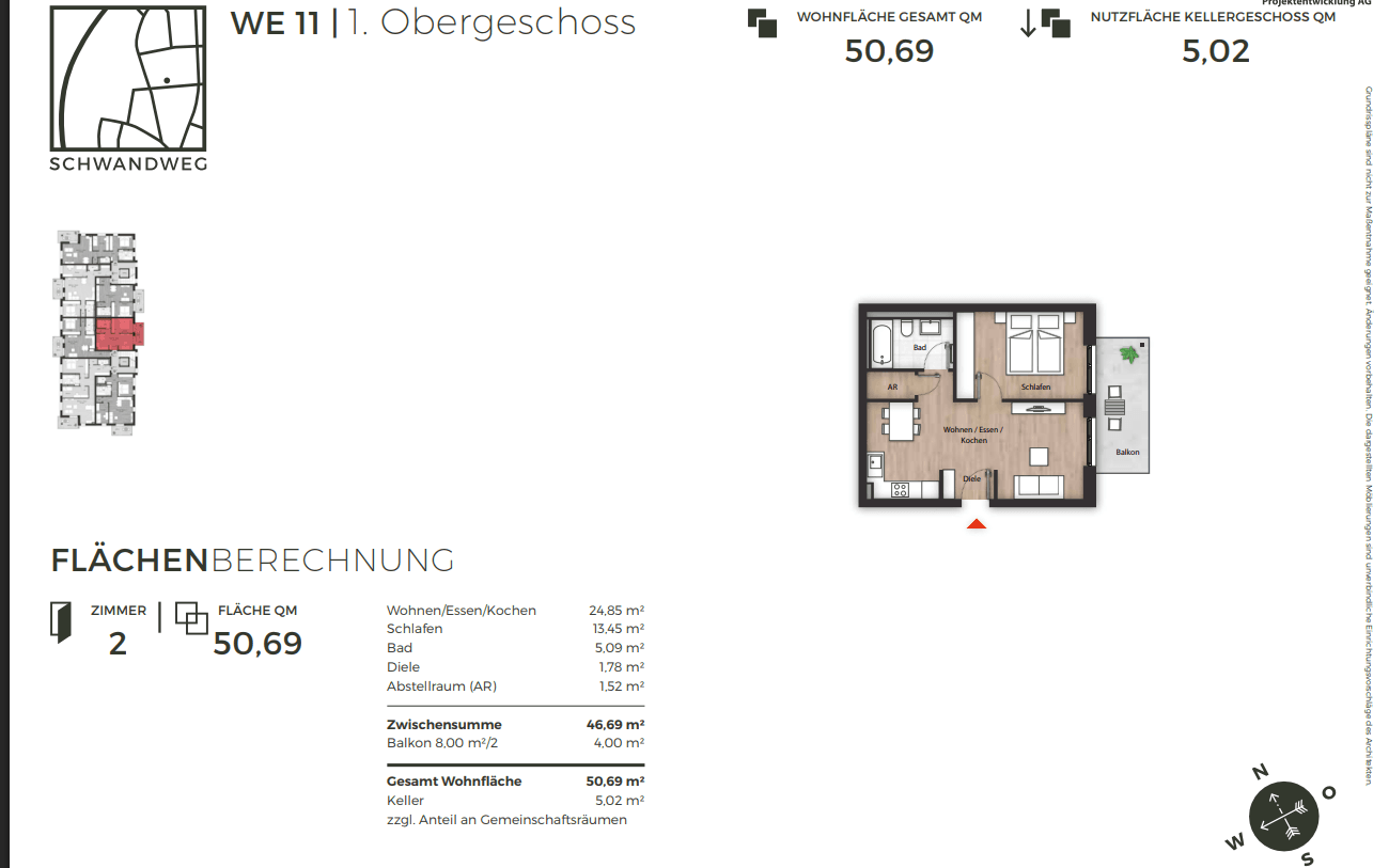 Predaj bytu 2-izbový 51 m², Schwandweg 45, Fürth, Bavorsko Predaj bytu 2-izbový 51 m², Schwandweg 45, Fürth, Bavorsko