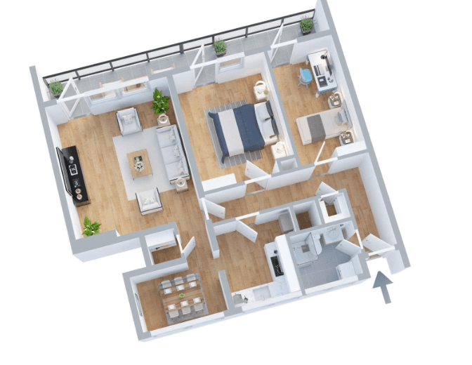 Prenájom bytu 4-izbový 91 m², Brüsseler Straße 37, Bonn, Severné Porýnie - Westfálsko Prenájom bytu 4-izbový 91 m², Brüsseler Straße 37, Bonn, Severné Porýnie - Westfálsko