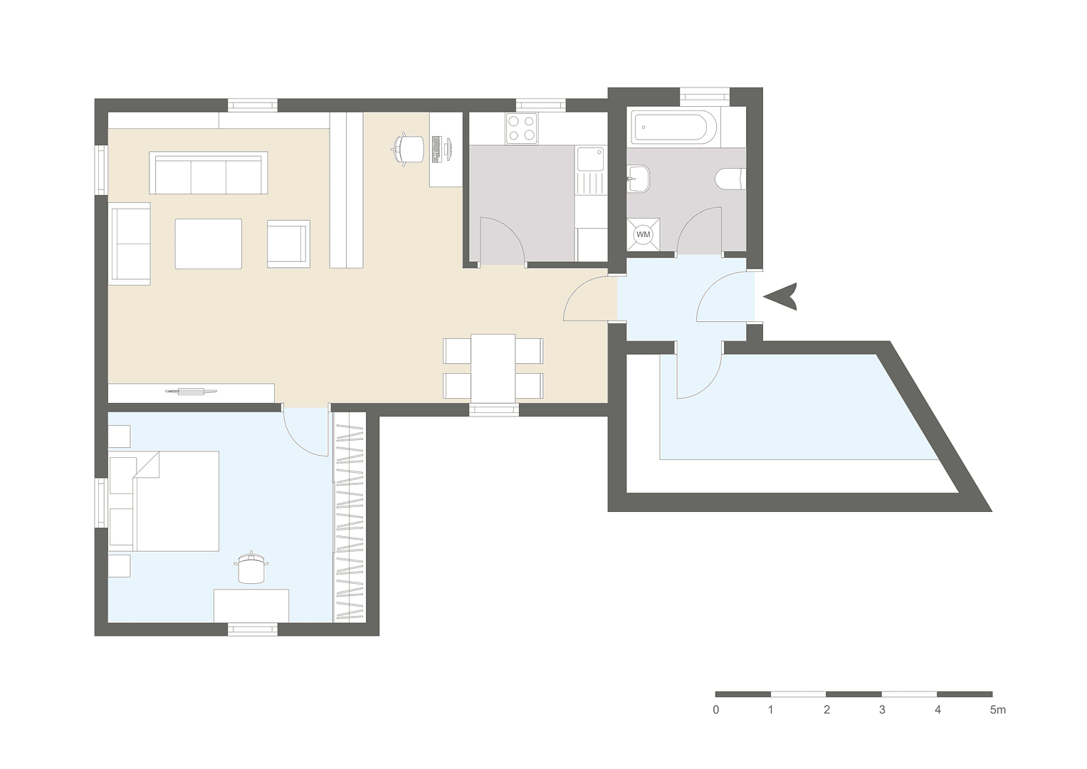 Prenájom bytu 3-izbový 85 m², Dorfstr. 9, Stocksee, Šlezvicko-Holštajnsko Prenájom bytu 3-izbový 85 m², Dorfstr. 9, Stocksee, Šlezvicko-Holštajnsko