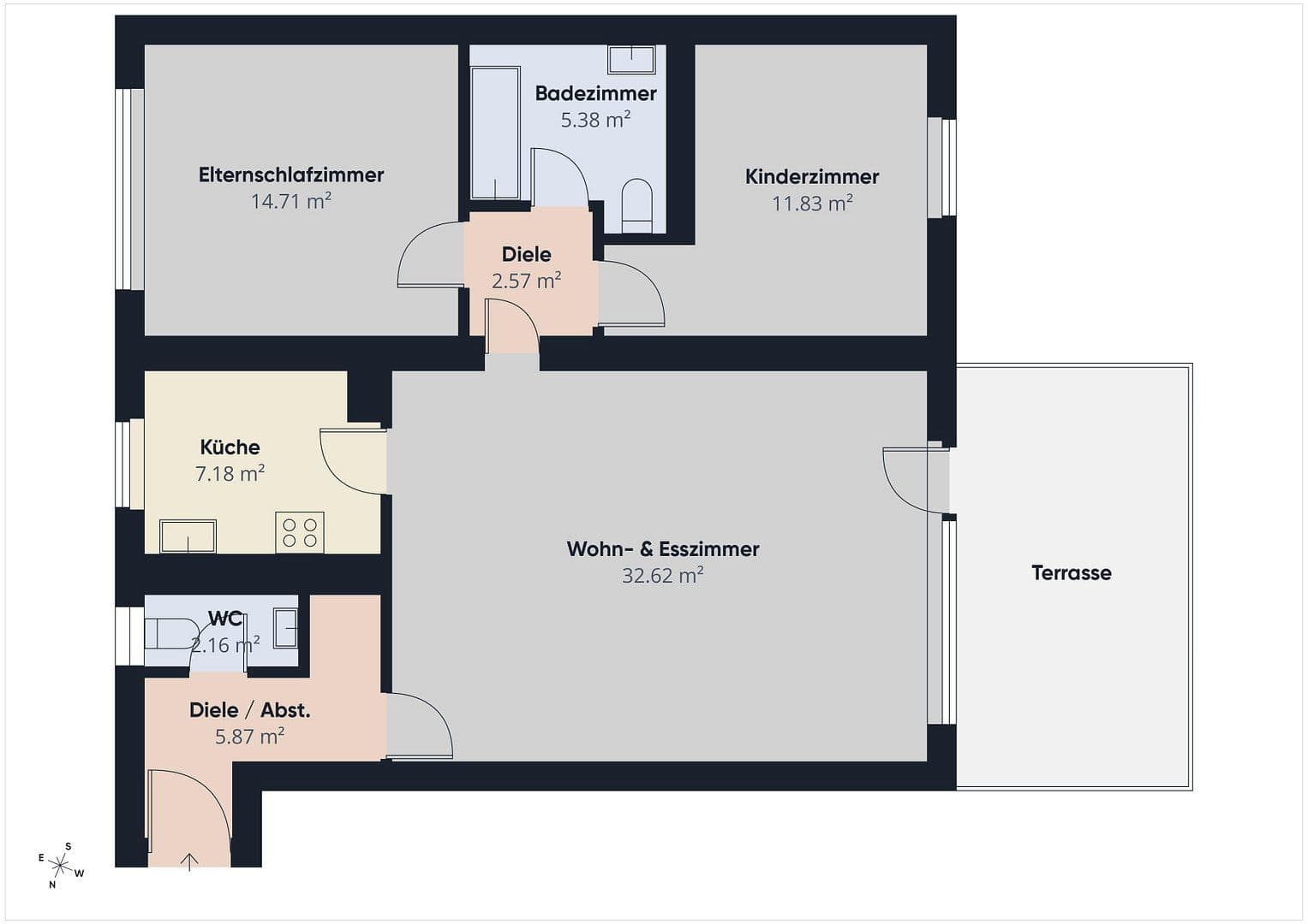 Prenájom bytu 3-izbový 83 m², Regensburger Straße 36, Bad Abbach, Bavorsko Prenájom bytu 3-izbový 83 m², Regensburger Straße 36, Bad Abbach, Bavorsko