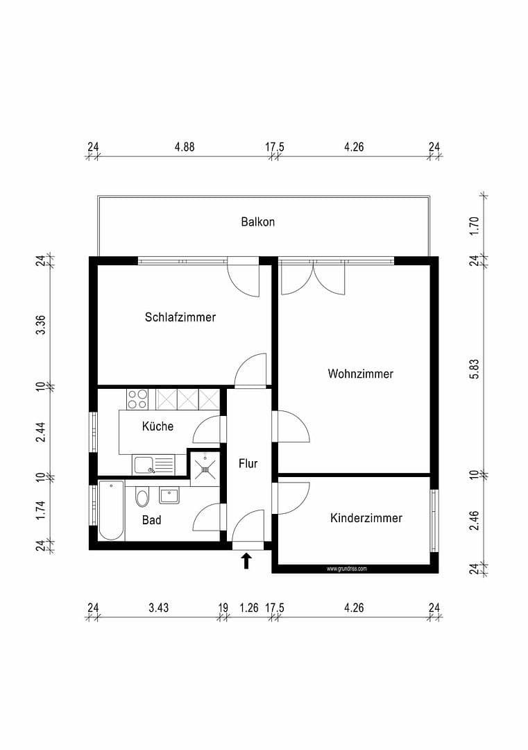 Prenájom bytu 3-izbový 88 m², Samansstr. 17, Bonn, Severné Porýnie - Westfálsko Prenájom bytu 3-izbový 88 m², Samansstr. 17, Bonn, Severné Porýnie - Westfálsko