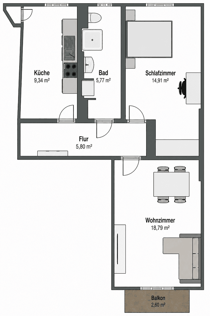 Predaj bytu 2-izbový 55 m², Lothringer Str. 29, Wiesbaden, Hesensko Predaj bytu 2-izbový 55 m², Lothringer Str. 29, Wiesbaden, Hesensko
