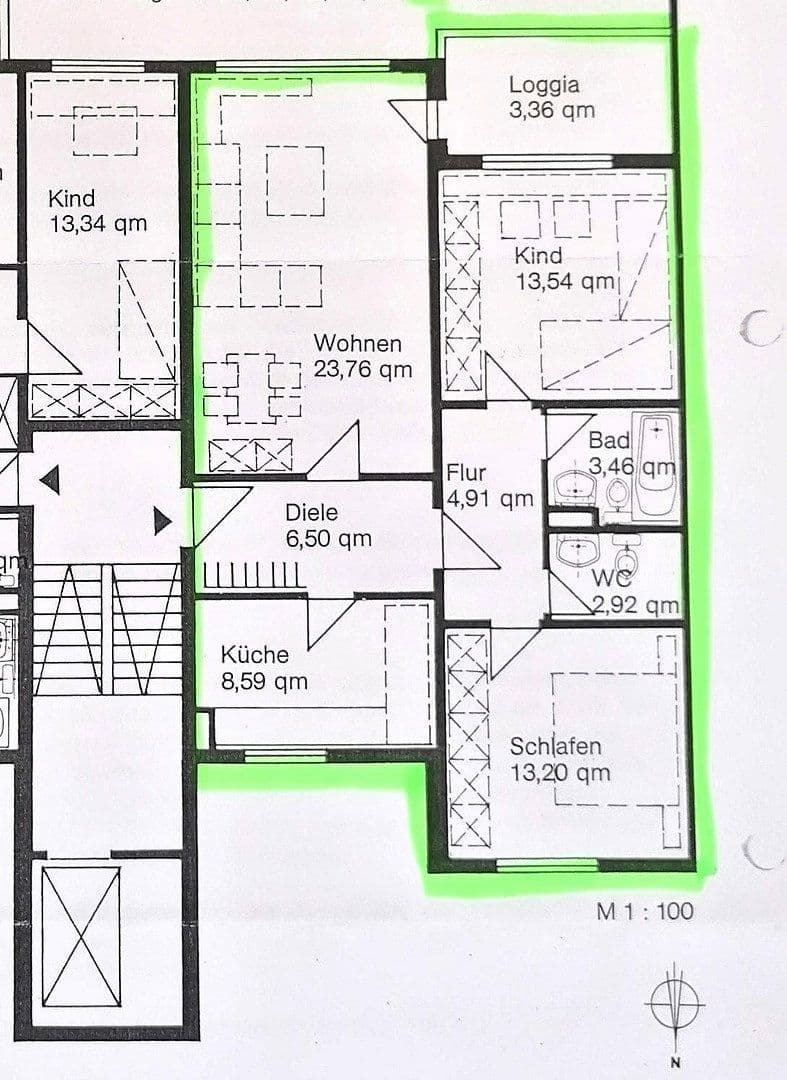 Predaj bytu 3-izbový 80 m², Braunschweig, Dolné Sasko Predaj bytu 3-izbový 80 m², Braunschweig, Dolné Sasko