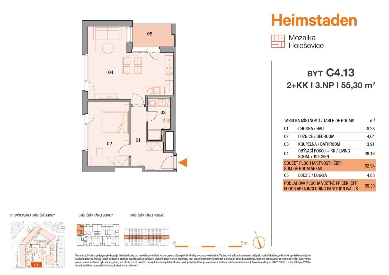 Prenájom bytu 2-izbový 55 m², Vrbenského, Praha, Praha Prenájom bytu 2-izbový 55 m², Vrbenského, Praha, Praha