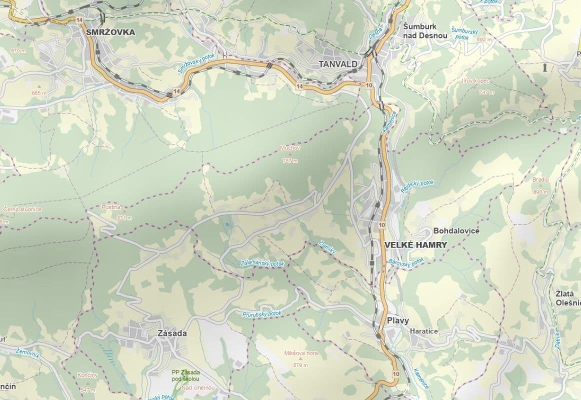 Predaj pozemku 1.430 m², Velké Hamry, Liberecký kraj Predaj pozemku 1.430 m², Velké Hamry, Liberecký kraj
