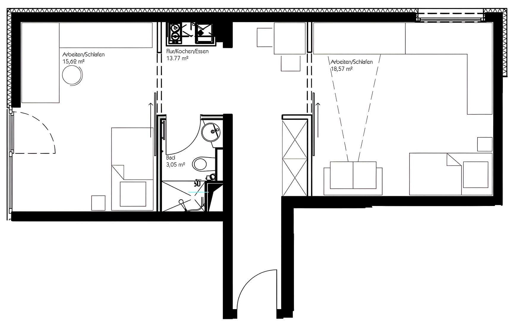 Prenájom bytu 2-izbový 55 m², Universitätsstraße 3, Regensburg, Bavorsko Prenájom bytu 2-izbový 55 m², Universitätsstraße 3, Regensburg, Bavorsko
