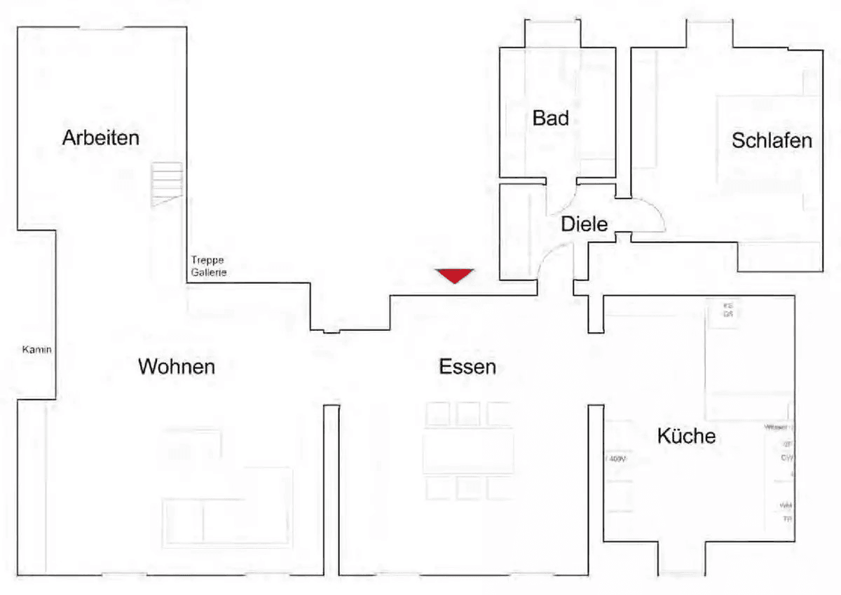 Prenájom bytu 2-izbový 123 m², Köln, Severné Porýnie - Westfálsko Prenájom bytu 2-izbový 123 m², Köln, Severné Porýnie - Westfálsko