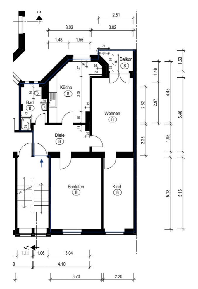 Predaj bytu 3-izbový 76 m², Kopernikusstr. 57, Düsseldorf, Severné Porýnie - Westfálsko Predaj bytu 3-izbový 76 m², Kopernikusstr. 57, Düsseldorf, Severné Porýnie - Westfálsko
