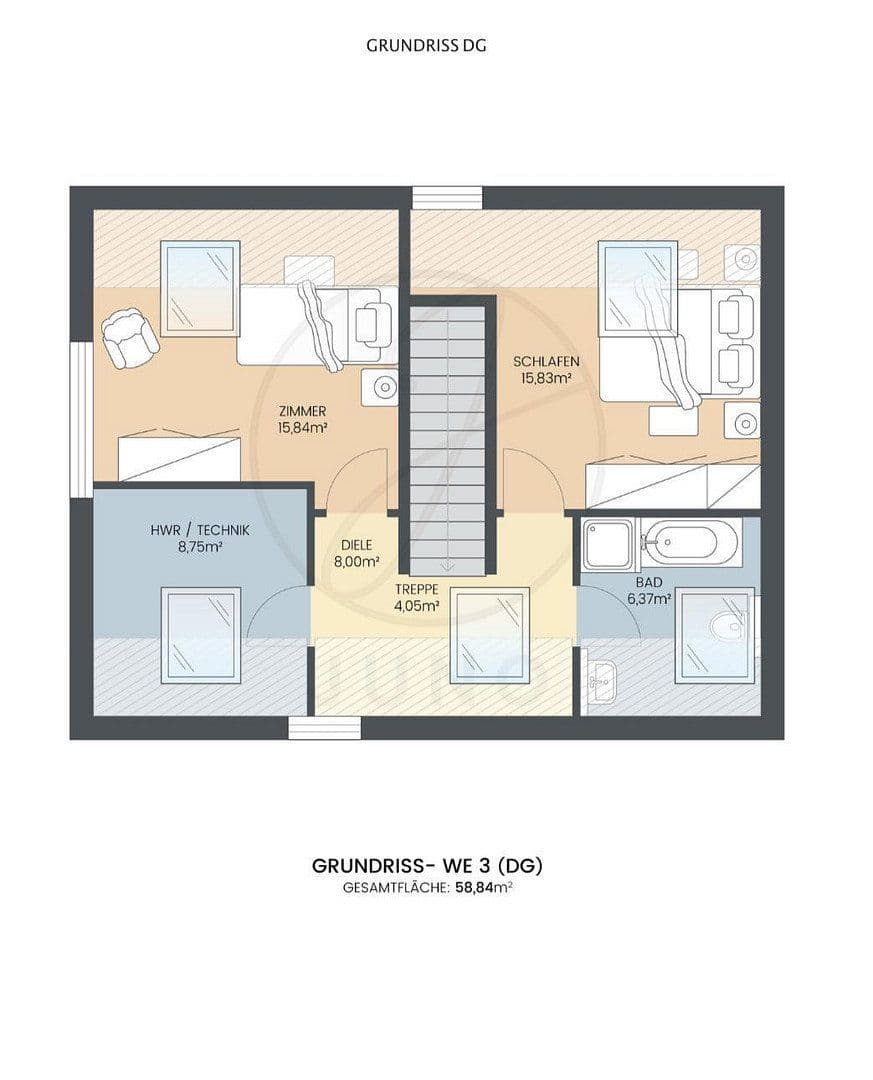 Prenájom bytu 4-izbový 127 m², Maintal, Hesensko Prenájom bytu 4-izbový 127 m², Maintal, Hesensko