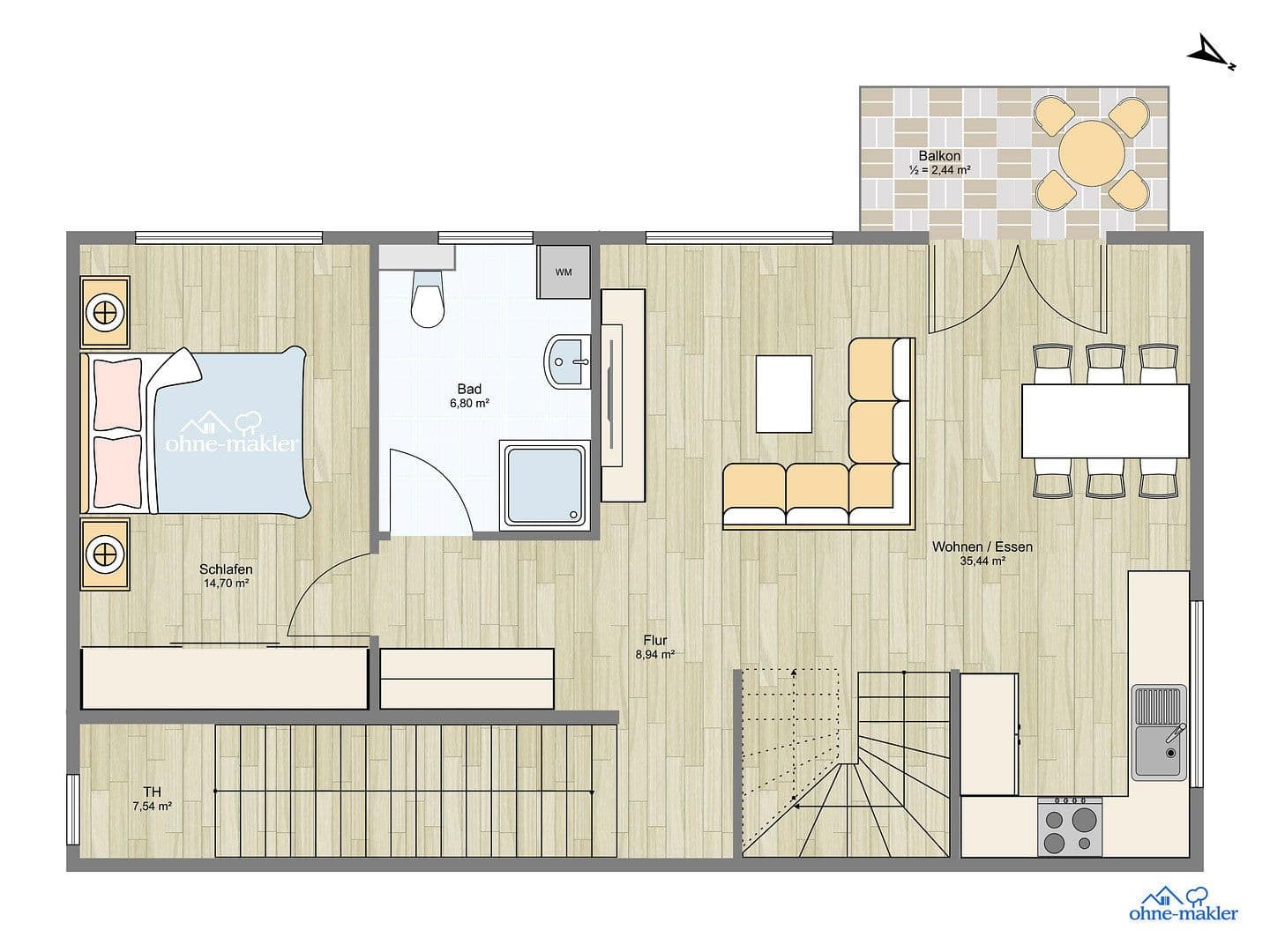 Prenájom bytu 4-izbový 114 m², Spenge, Severné Porýnie - Westfálsko Prenájom bytu 4-izbový 114 m², Spenge, Severné Porýnie - Westfálsko