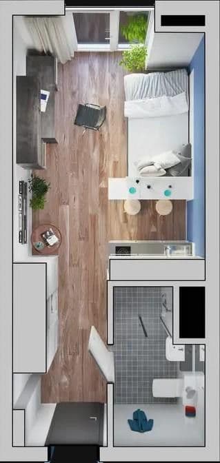 Prenájom bytu 1-izbový 25 m², Mönchengladbach, Severné Porýnie - Westfálsko Prenájom bytu 1-izbový 25 m², Mönchengladbach, Severné Porýnie - Westfálsko