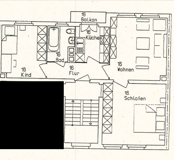 Predaj bytu 3-izbový 61 m², Nürnberg, Bavorsko Predaj bytu 3-izbový 61 m², Nürnberg, Bavorsko