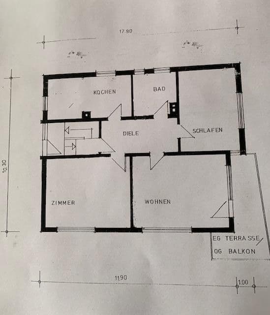 Prenájom bytu 3-izbový 100 m², Bruchsal, Bádensko-Wurttembersko Prenájom bytu 3-izbový 100 m², Bruchsal, Bádensko-Wurttembersko