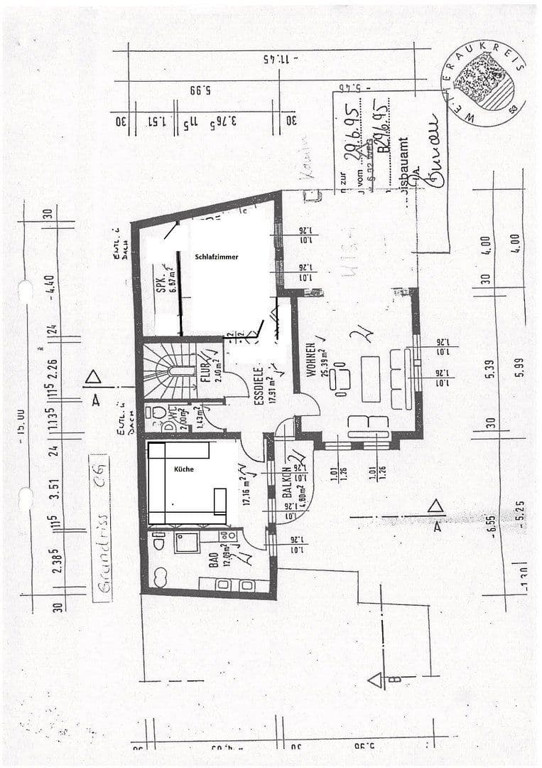 Prenájom bytu 4-izbový 116 m², Große Erbsengasse 13, Ranstadt, Hesensko Prenájom bytu 4-izbový 116 m², Große Erbsengasse 13, Ranstadt, Hesensko
