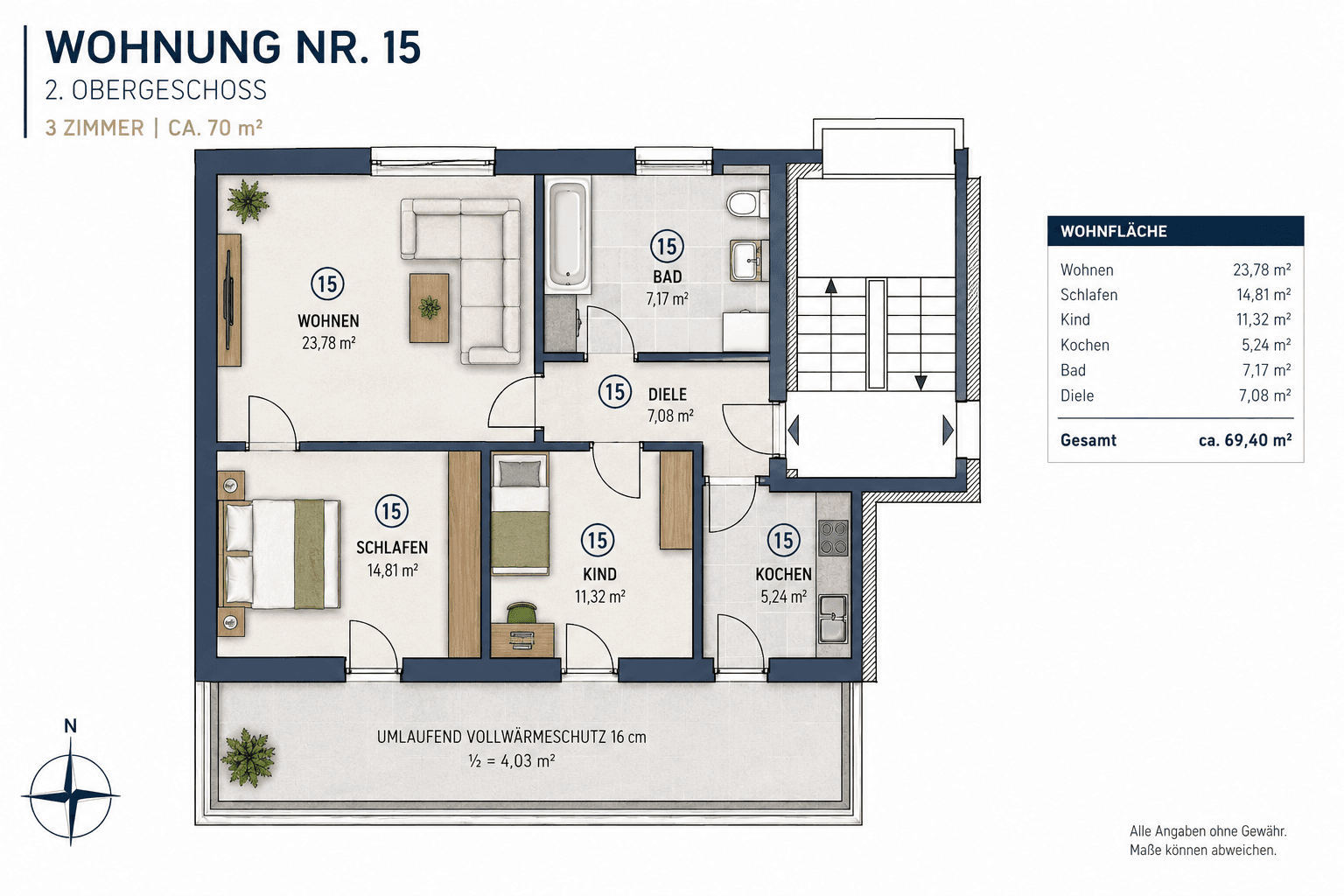 Predaj bytu 3-izbový 70 m², Bobingen, Bavorsko Predaj bytu 3-izbový 70 m², Bobingen, Bavorsko