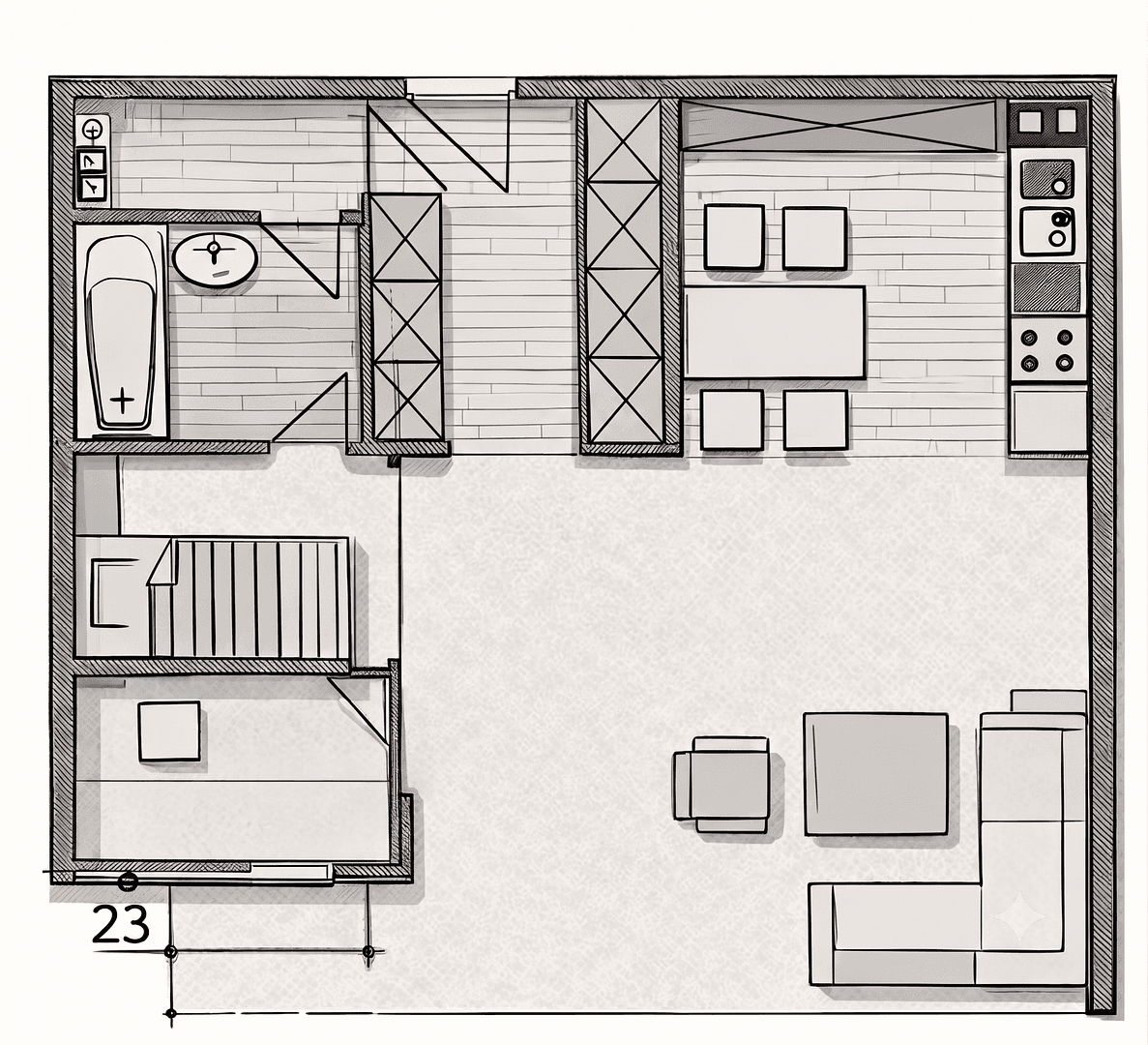 Predaj bytu 1-izbový 47 m², Neu-Ulm, Bavorsko Predaj bytu 1-izbový 47 m², Neu-Ulm, Bavorsko