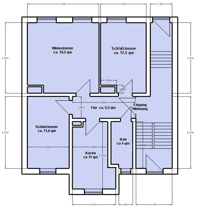 Prenájom bytu 4-izbový 53 m², Frankfurt am Main, Hesensko Prenájom bytu 4-izbový 53 m², Frankfurt am Main, Hesensko