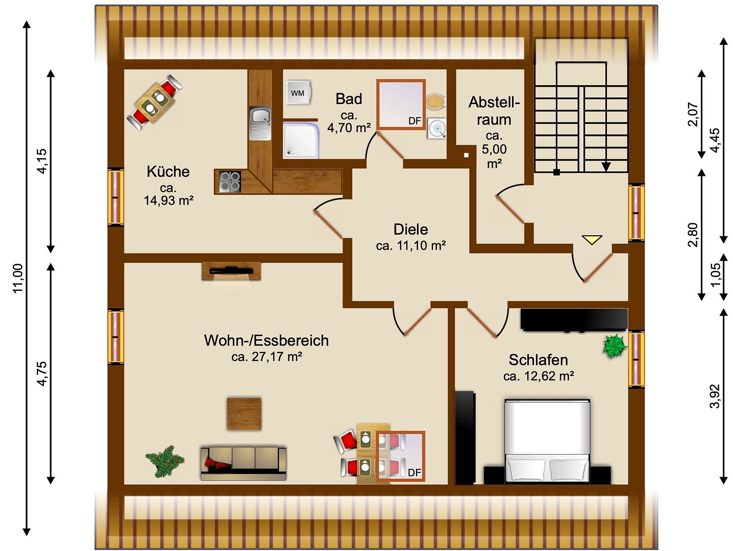 Prenájom bytu 2-izbový 76 m², Gablingen, Bavorsko Prenájom bytu 2-izbový 76 m², Gablingen, Bavorsko