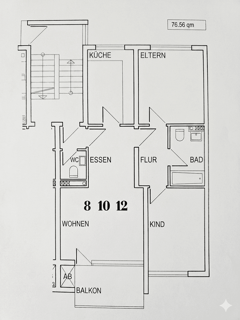 Predaj bytu 3-izbový 77 m², Riemker Str. 24, Bochum, Severné Porýnie - Westfálsko Predaj bytu 3-izbový 77 m², Riemker Str. 24, Bochum, Severné Porýnie - Westfálsko