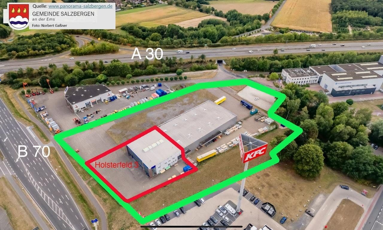 Prenájom nebytového priestoru 830 m², Holsterfeld 3, Salzbergen, Dolné Sasko Prenájom nebytového priestoru 830 m², Holsterfeld 3, Salzbergen, Dolné Sasko