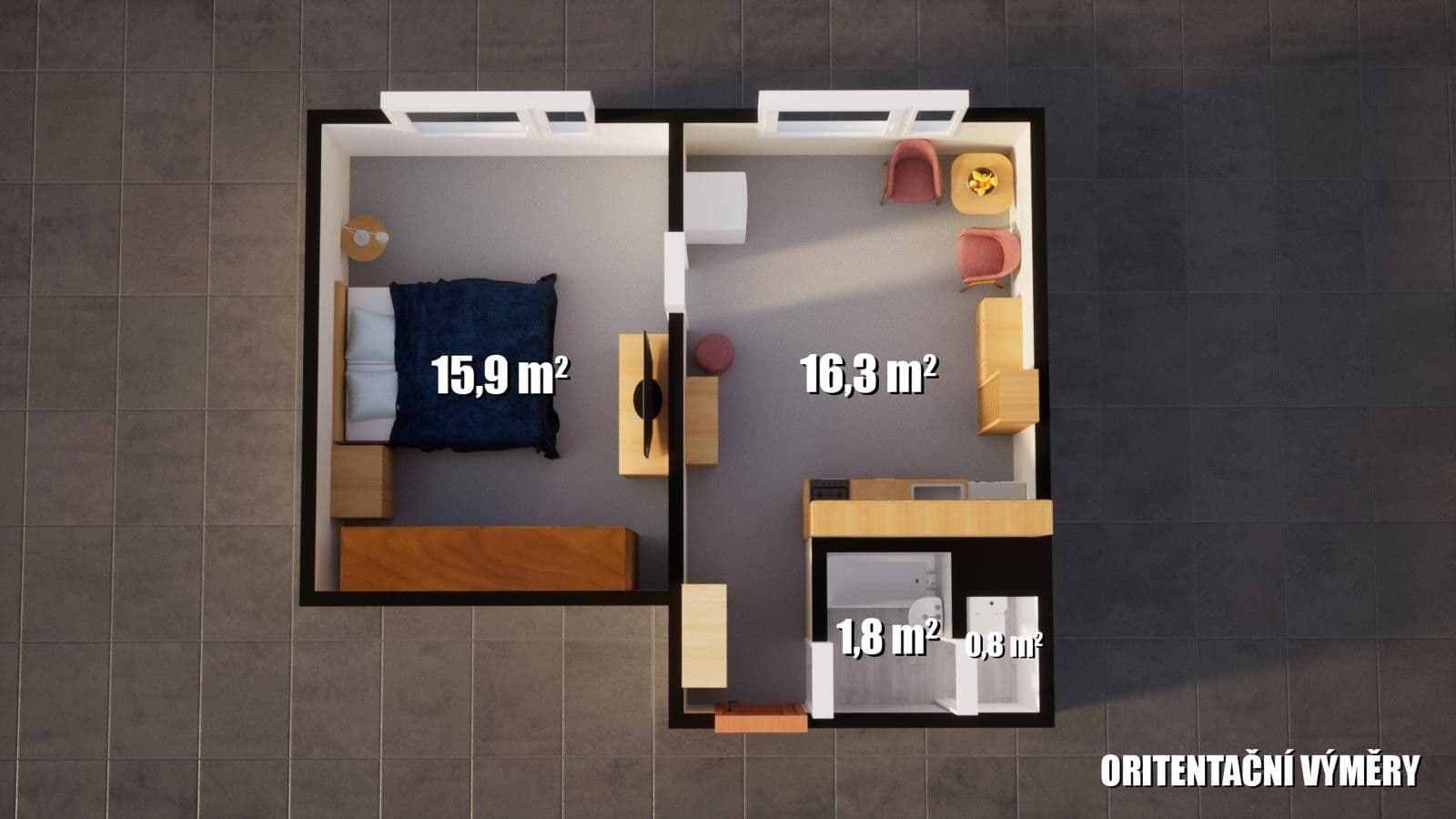 Prenájom bytu 2-izbový 36 m², Písečná, Chomutov, Ústecký kraj Prenájom bytu 2-izbový 36 m², Písečná, Chomutov, Ústecký kraj