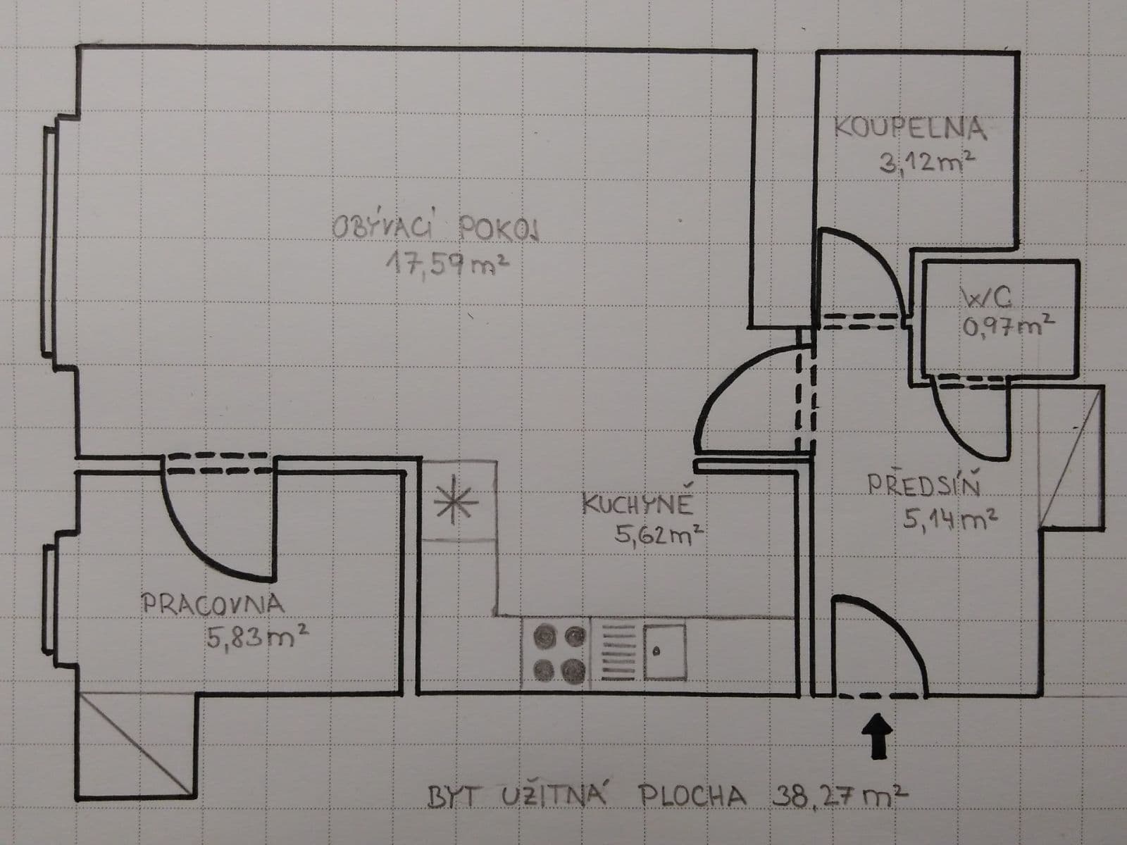 Prenájom bytu 2-izbový 38 m², 5. května, Praha, Praha Prenájom bytu 2-izbový 38 m², 5. května, Praha, Praha
