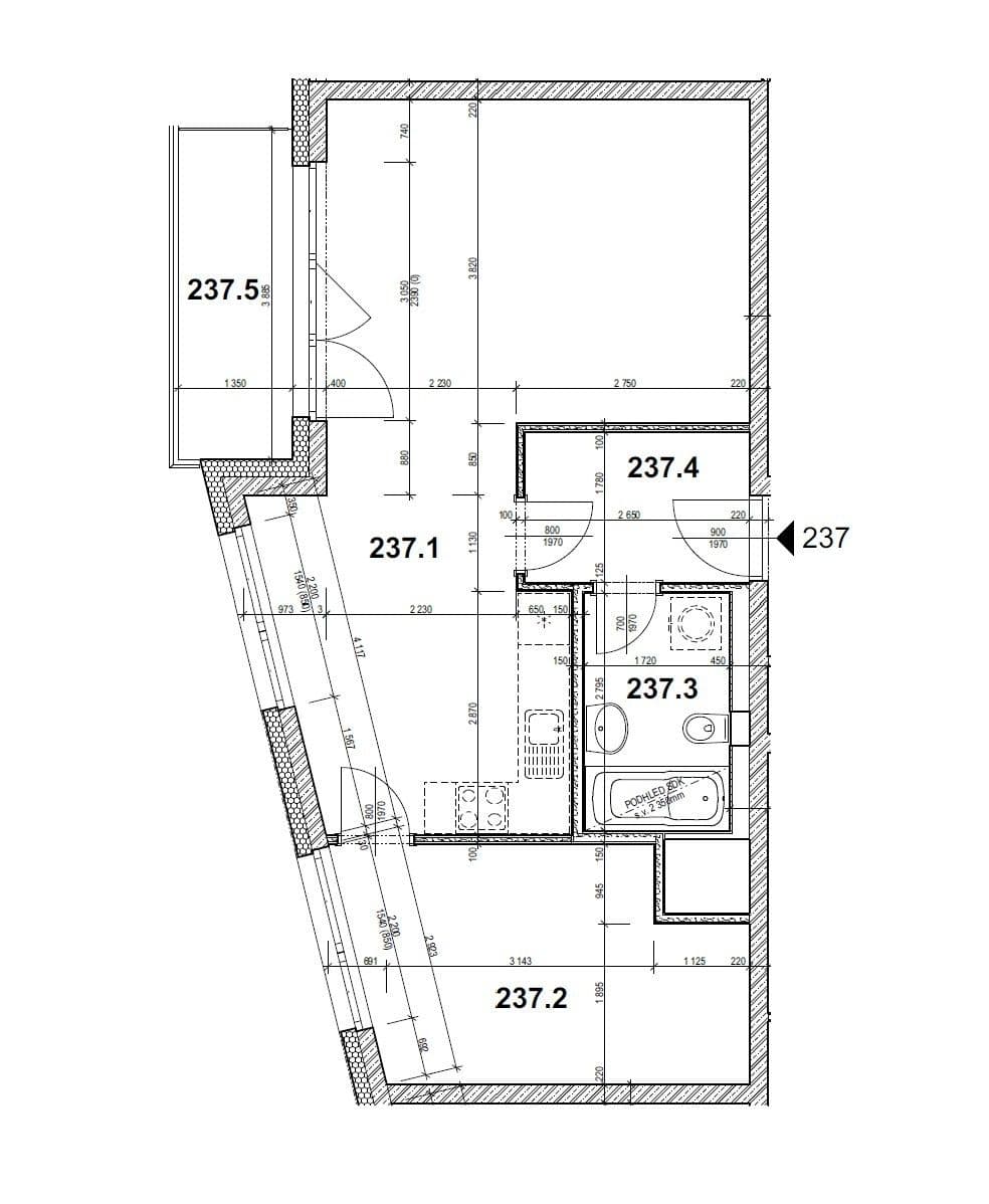 Prenájom bytu 2-izbový 59 m², Gerstelova, Praha, Praha Prenájom bytu 2-izbový 59 m², Gerstelova, Praha, Praha